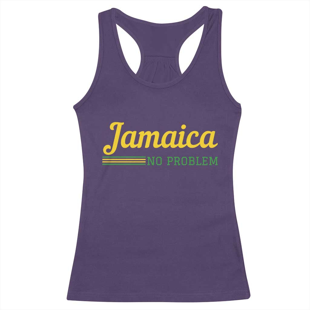 Jamaica No Problem Racerback Tank Top Classic Island Motto and Caribbean Vacation
