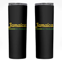 Jamaica No Problem Skinny Tumbler Classic Island Motto and Caribbean Vacation