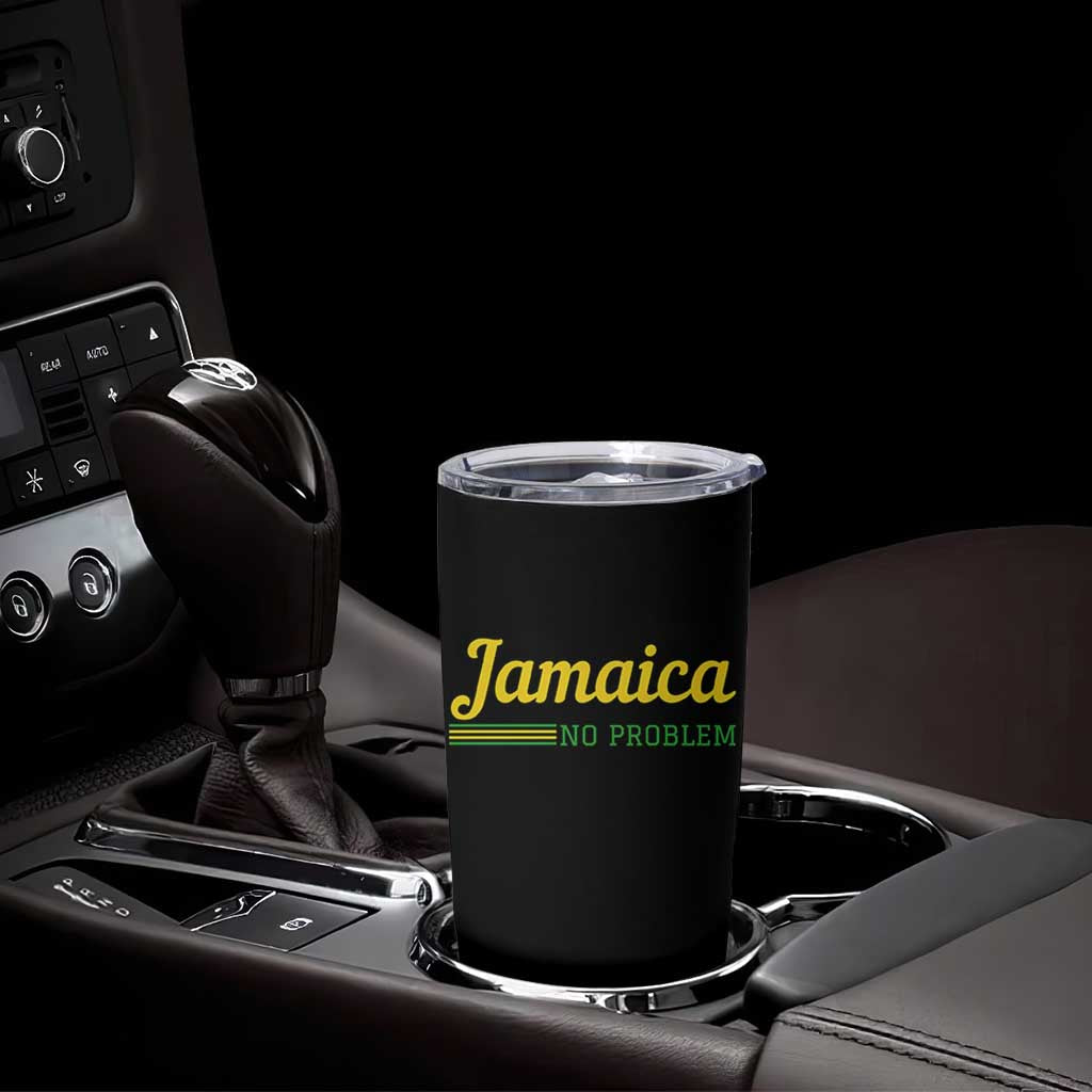 Jamaica No Problem Tumbler Cup Classic Island Motto and Caribbean Vacation