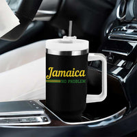 Jamaica No Problem Tumbler With Handle Classic Island Motto and Caribbean Vacation