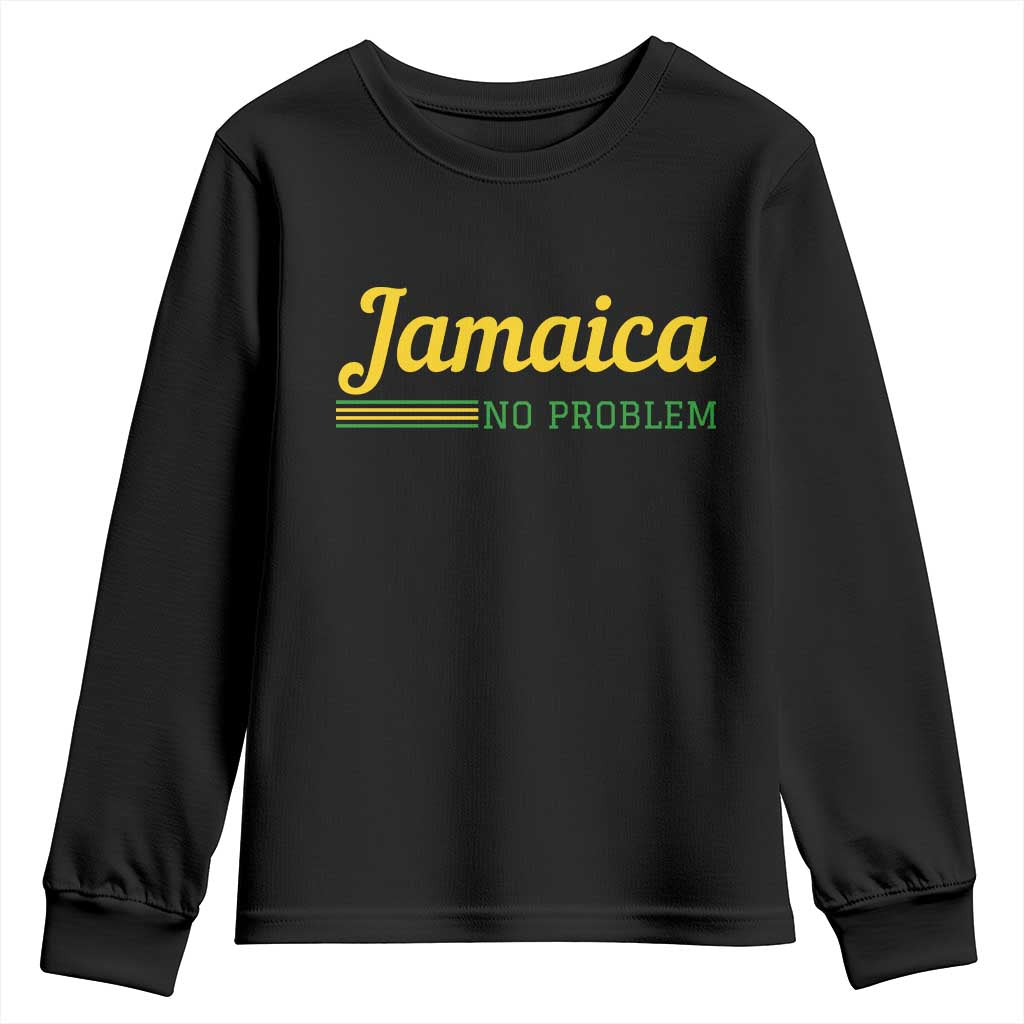 Jamaica No Problem Youth Sweatshirt Classic Island Motto and Caribbean Vacation