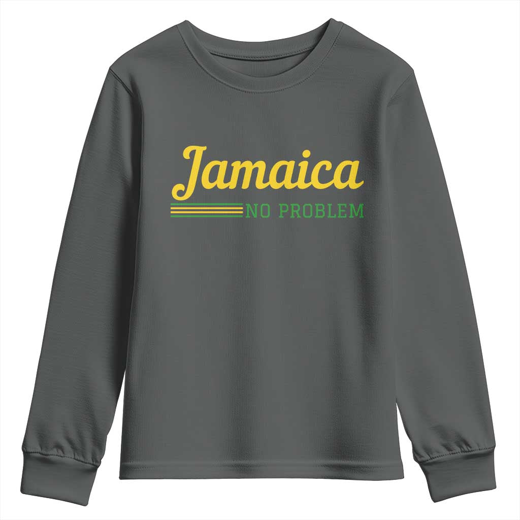 Jamaica No Problem Youth Sweatshirt Classic Island Motto and Caribbean Vacation