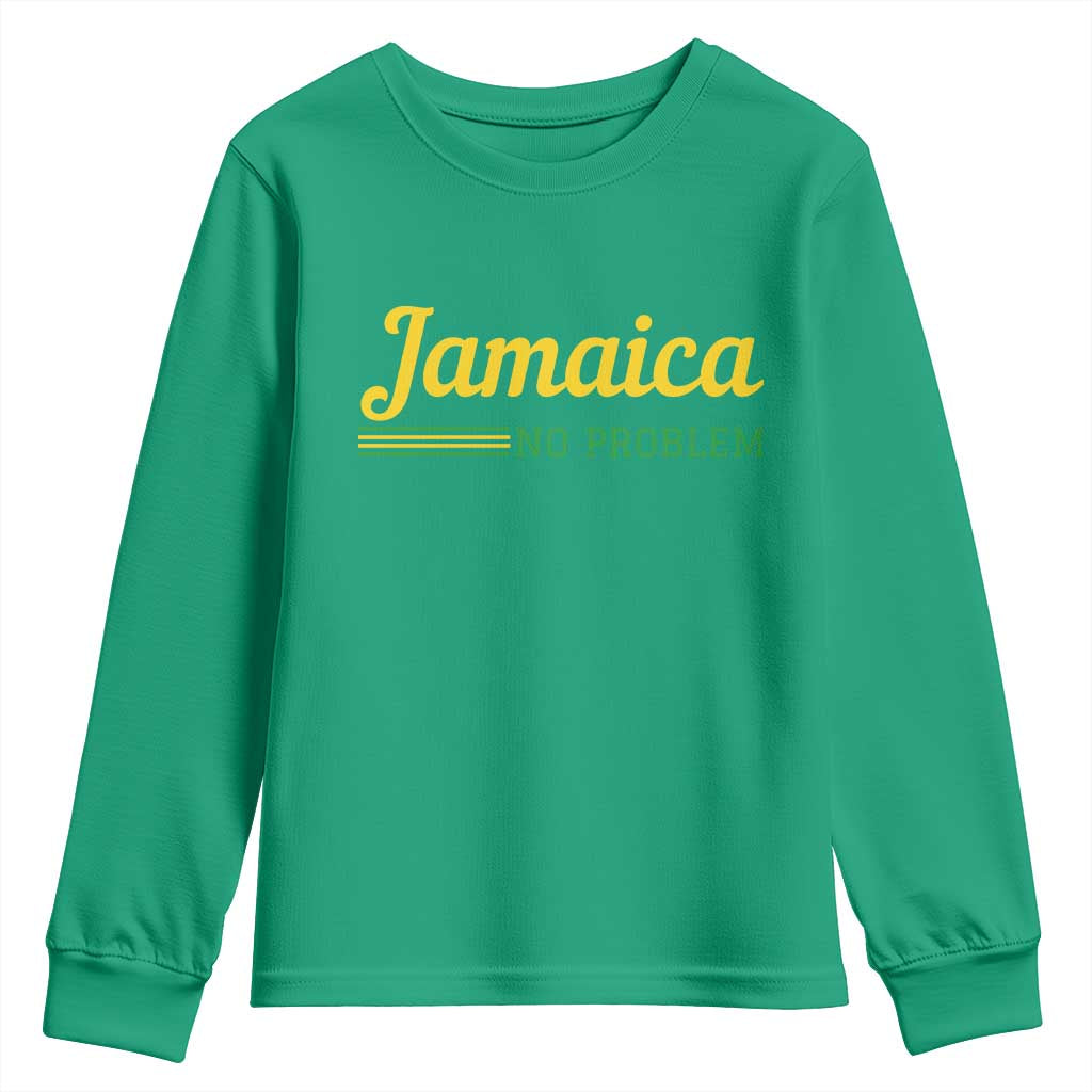 Jamaica No Problem Youth Sweatshirt Classic Island Motto and Caribbean Vacation