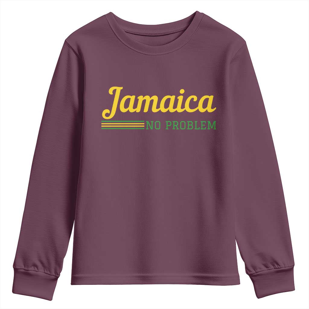 Jamaica No Problem Youth Sweatshirt Classic Island Motto and Caribbean Vacation