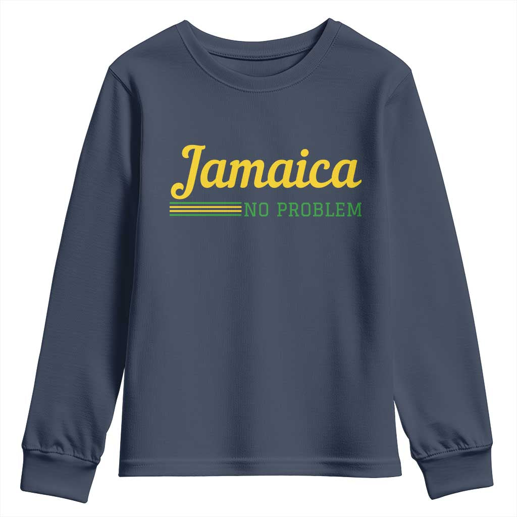 Jamaica No Problem Youth Sweatshirt Classic Island Motto and Caribbean Vacation