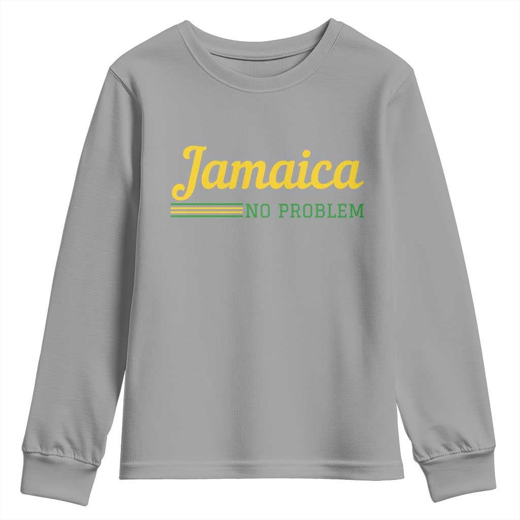 Jamaica No Problem Youth Sweatshirt Classic Island Motto and Caribbean Vacation