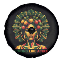 Strong Like Ackee Empowered Woman Spare Tire Cover Jamaican National Fruit Heritage Pride