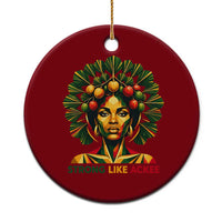 Strong Like Ackee Empowered Woman Ceramic Ornament Jamaican National Fruit Heritage Pride