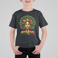 Strong Like Ackee Empowered Woman T Shirt For Kid Jamaican National Fruit Heritage Pride