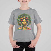Strong Like Ackee Empowered Woman T Shirt For Kid Jamaican National Fruit Heritage Pride