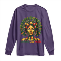 Strong Like Ackee Empowered Woman Long Sleeve Shirt Jamaican National Fruit Heritage Pride