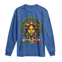 Strong Like Ackee Empowered Woman Long Sleeve Shirt Jamaican National Fruit Heritage Pride