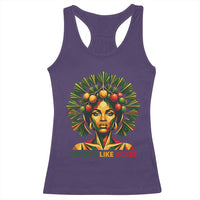 Strong Like Ackee Empowered Woman Racerback Tank Top Jamaican National Fruit Heritage Pride
