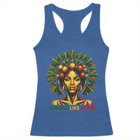 Strong Like Ackee Empowered Woman Racerback Tank Top Jamaican National Fruit Heritage Pride