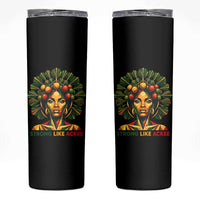 Strong Like Ackee Empowered Woman Skinny Tumbler Jamaican National Fruit Heritage Pride
