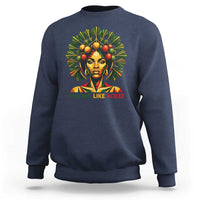 Strong Like Ackee Empowered Woman Sweatshirt Jamaican National Fruit Heritage Pride