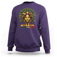 Strong Like Ackee Empowered Woman Sweatshirt Jamaican National Fruit Heritage Pride