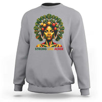 Strong Like Ackee Empowered Woman Sweatshirt Jamaican National Fruit Heritage Pride