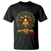 Strong Like Ackee Empowered Woman T Shirt Jamaican National Fruit Heritage Pride
