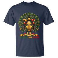 Strong Like Ackee Empowered Woman T Shirt Jamaican National Fruit Heritage Pride