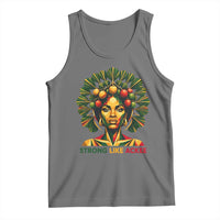 Strong Like Ackee Empowered Woman Tank Top Jamaican National Fruit Heritage Pride