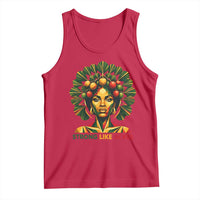 Strong Like Ackee Empowered Woman Tank Top Jamaican National Fruit Heritage Pride