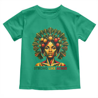 Strong Like Ackee Empowered Woman Toddler T Shirt Jamaican National Fruit Heritage Pride