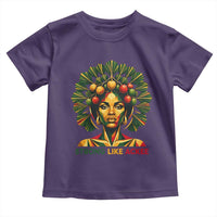 Strong Like Ackee Empowered Woman Toddler T Shirt Jamaican National Fruit Heritage Pride