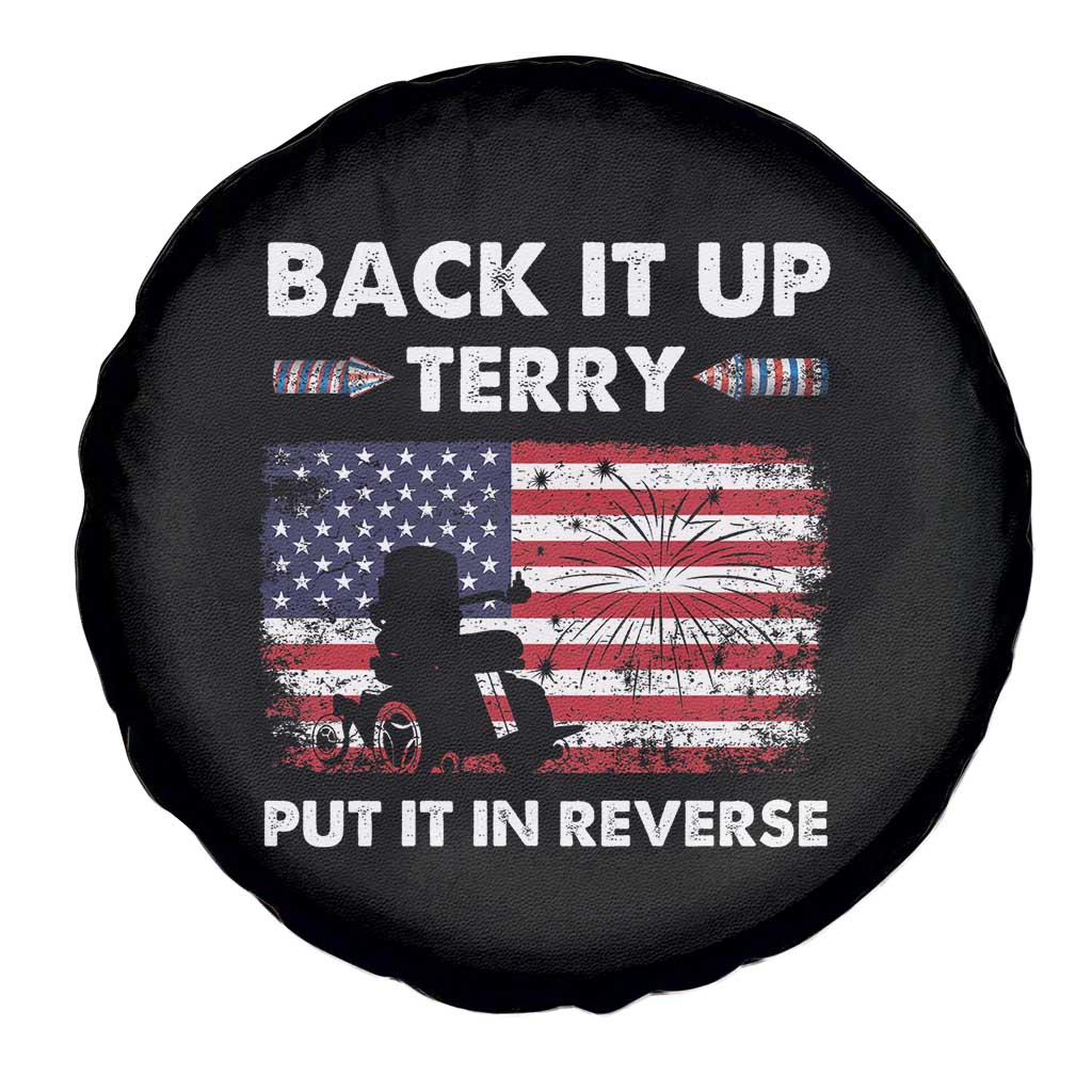 Funny 4th Of July Spare Tire Cover Back Up Terry Put It In Reverse Firework