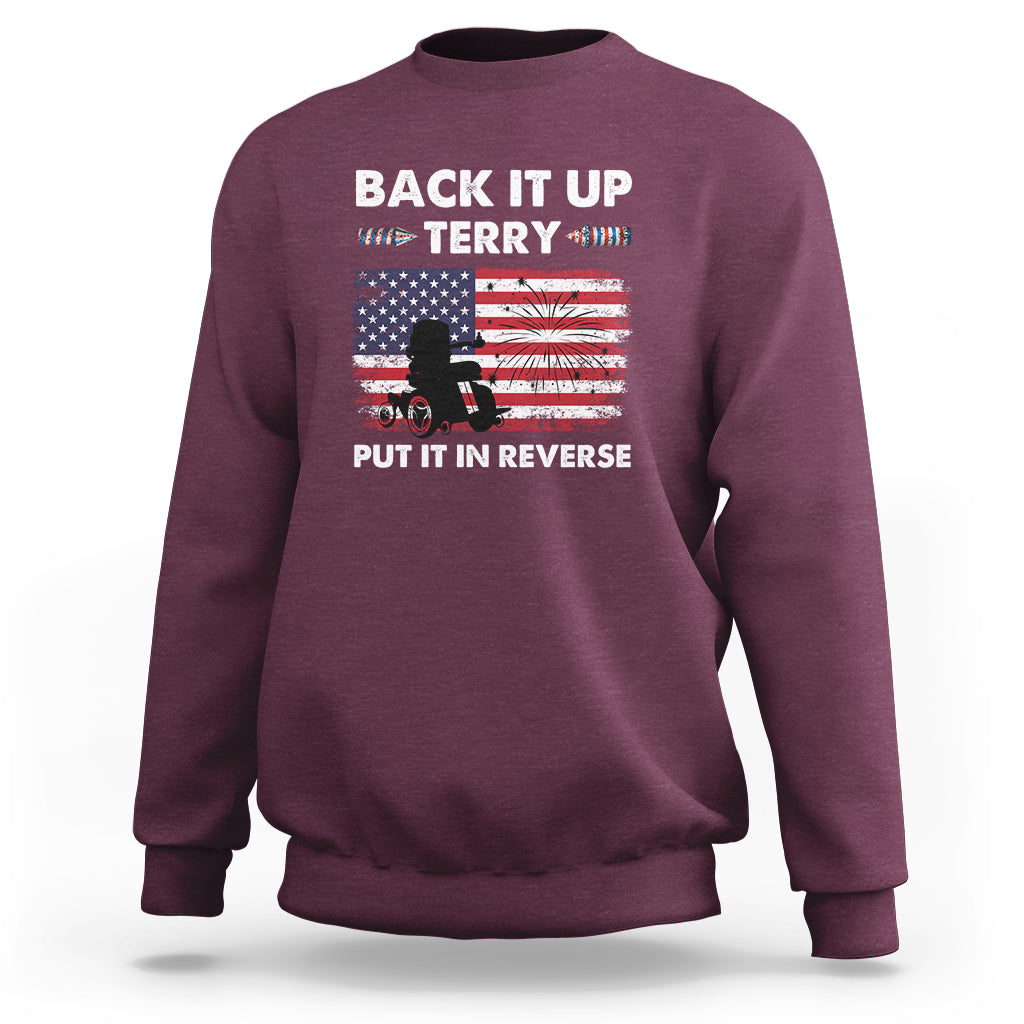 Funny 4th Of July Sweatshirt Back Up Terry Put It In Reverse Firework - Wonder Print Shop