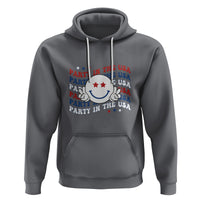 Funny 4th Of July Hoodie Party In The USA Smiling Face Retro Groovy - Wonder Print Shop