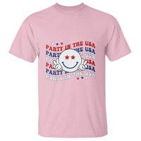 Funny 4th Of July T Shirt Party In The USA Smiling Face Retro Groovy - Wonder Print Shop