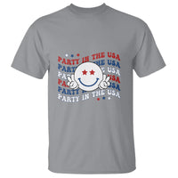 Funny 4th Of July T Shirt Party In The USA Smiling Face Retro Groovy - Wonder Print Shop