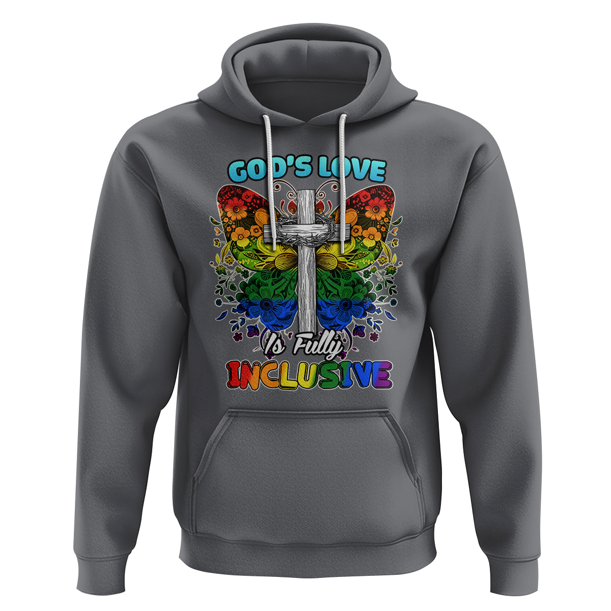 LGBT Pride Hoodie God's Love Is Fully Inclusive - Wonder Print Shop