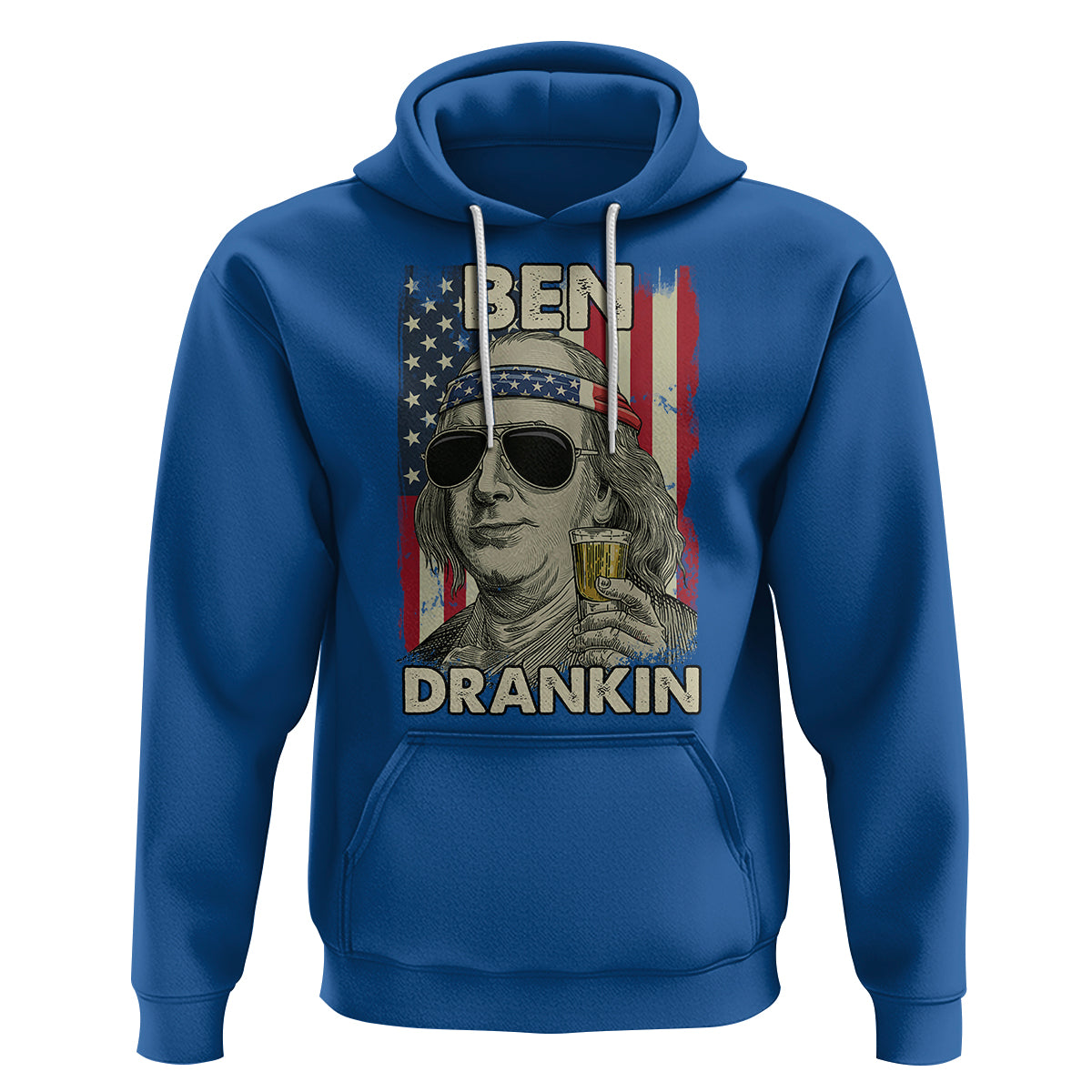 Benjamin Franklin Hoodie Ben Drankin' Funny - Wonder Print Shop