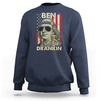 Benjamin Franklin Sweatshirt Ben Drankin' Funny - Wonder Print Shop