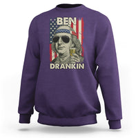 Benjamin Franklin Sweatshirt Ben Drankin' Funny - Wonder Print Shop