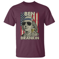 Benjamin Franklin T Shirt Ben Drankin' Funny - Wonder Print Shop