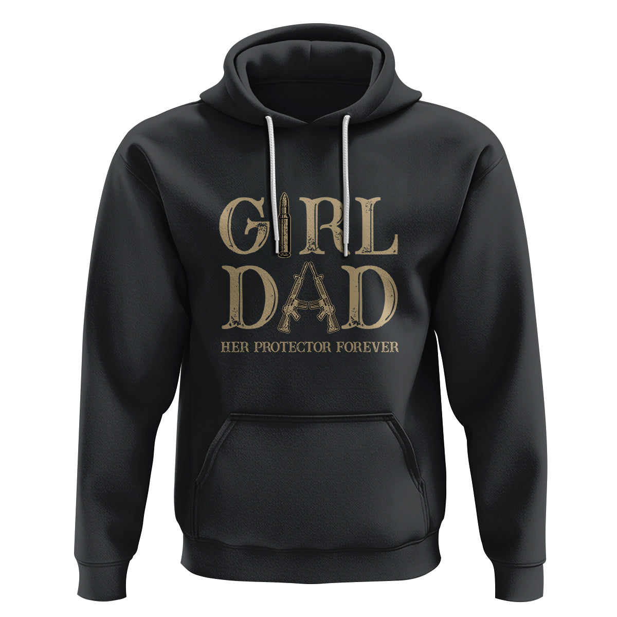 Girl Dad Hoodie Girl Dad Her Protector Forever Father of Girls - Wonder Print Shop