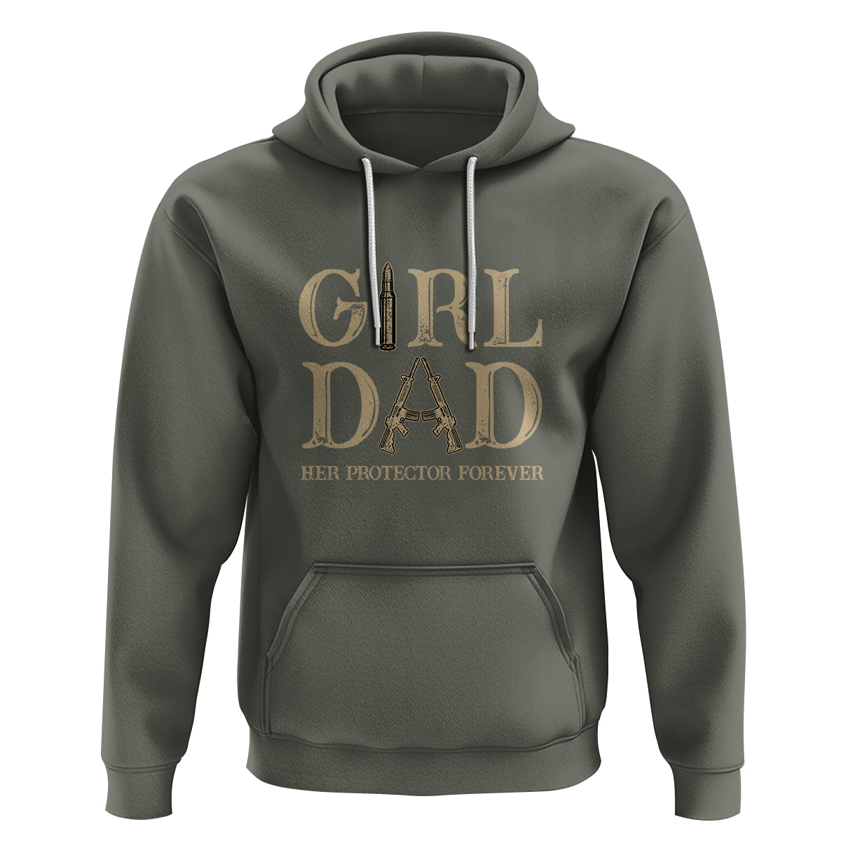 Girl Dad Hoodie Girl Dad Her Protector Forever Father of Girls - Wonder Print Shop