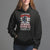Female Veteran Hoodie I Never Dreamed I'd Grow Up To Be But Here I Am Killing It American Flag Dog Tags - Wonder Print Shop