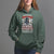 Female Veteran Hoodie I Never Dreamed I'd Grow Up To Be But Here I Am Killing It American Flag Dog Tags - Wonder Print Shop