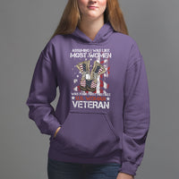 Female Veteran Hoodie Assuming I Was Like Most Women Was Your First Mistake American Flag Dog Tags And Combat Boots - Wonder Print Shop