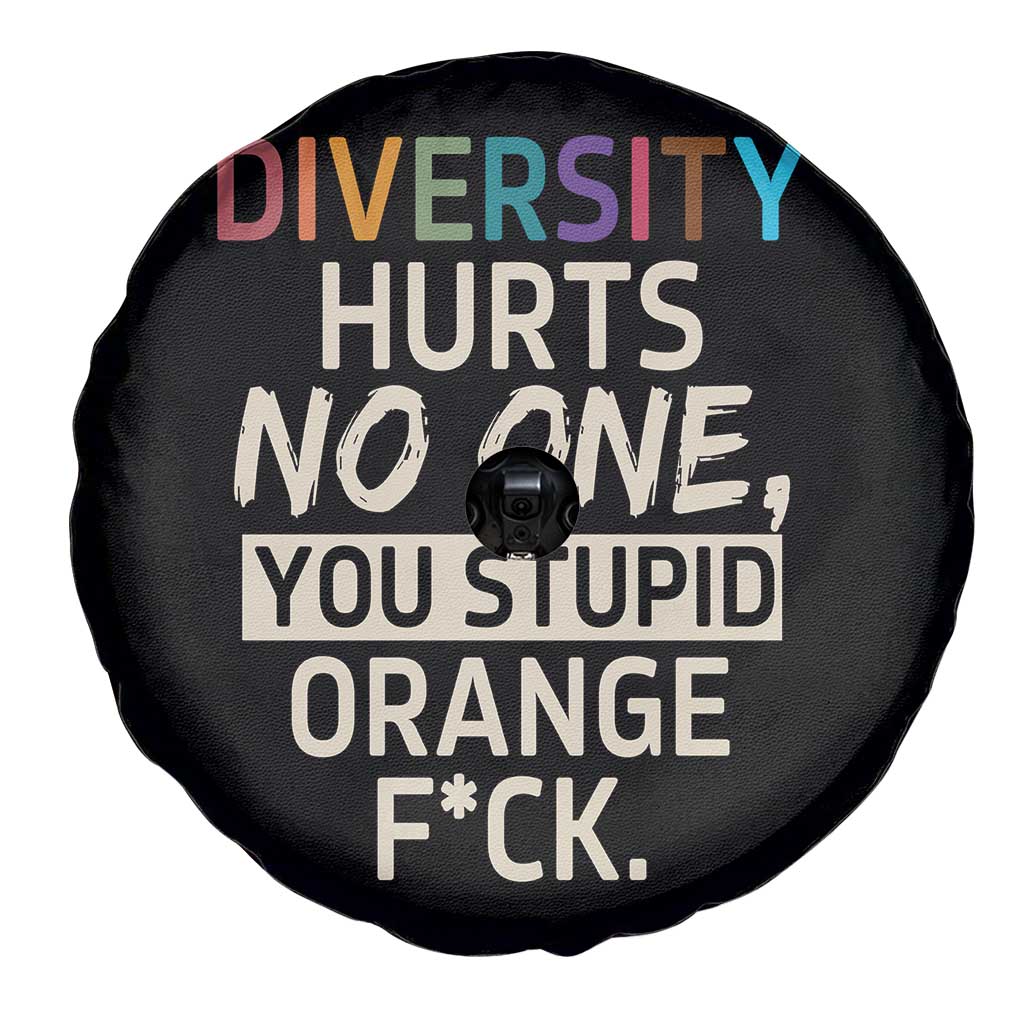 Diversity Hurts No One Spare Tire Cover Equality and Inclusion Bold Statement - Wonder Print Shop