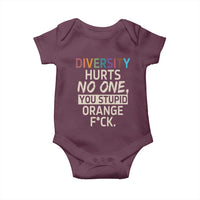 Diversity Hurts No One Baby Onesie Equality and Inclusion Bold Statement - Wonder Print Shop