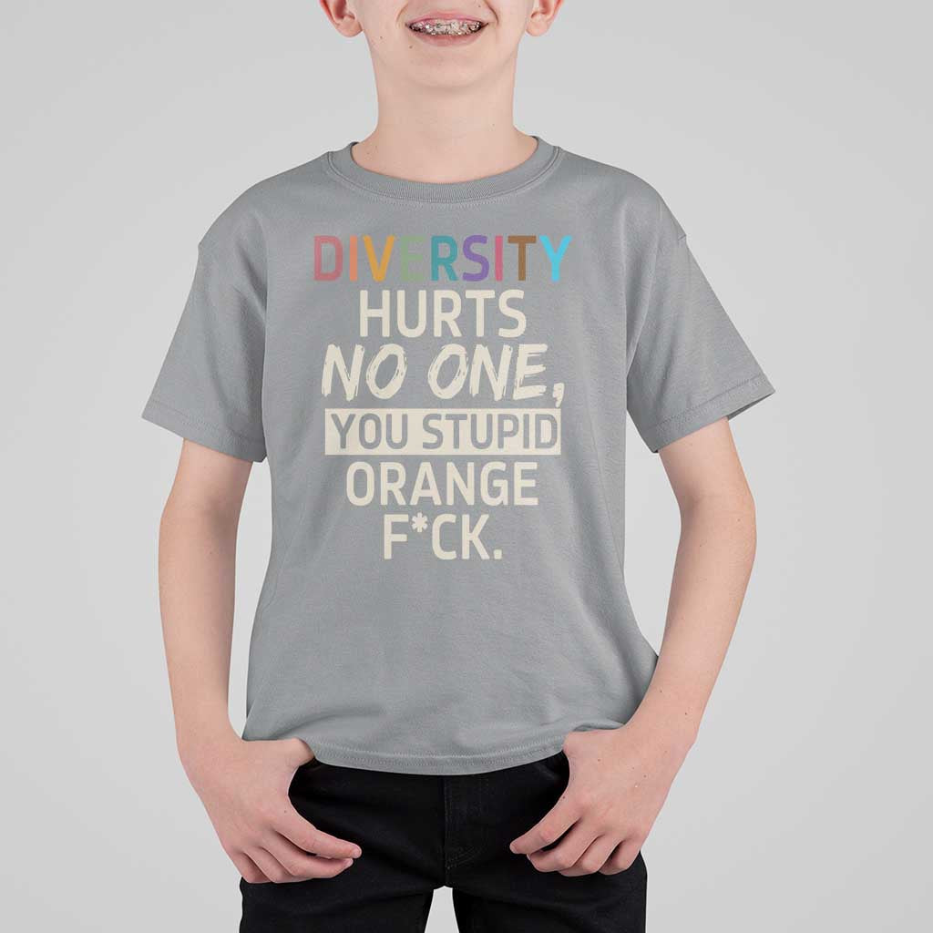Diversity Hurts No One T Shirt For Kid Equality and Inclusion Bold Statement - Wonder Print Shop
