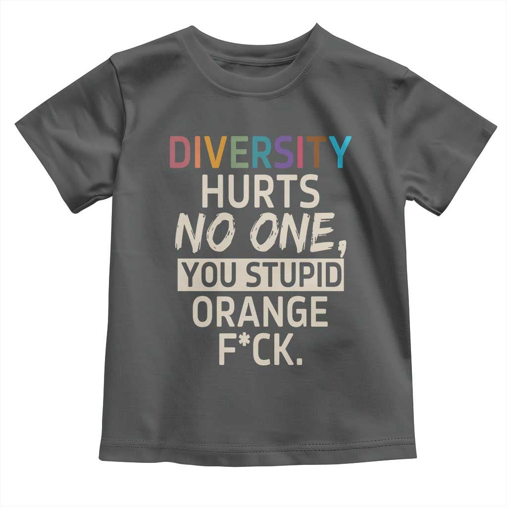 Diversity Hurts No One Toddler T Shirt Equality and Inclusion Bold Statement - Wonder Print Shop