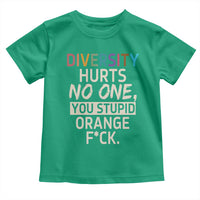 Diversity Hurts No One Toddler T Shirt Equality and Inclusion Bold Statement - Wonder Print Shop