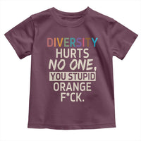 Diversity Hurts No One Toddler T Shirt Equality and Inclusion Bold Statement - Wonder Print Shop
