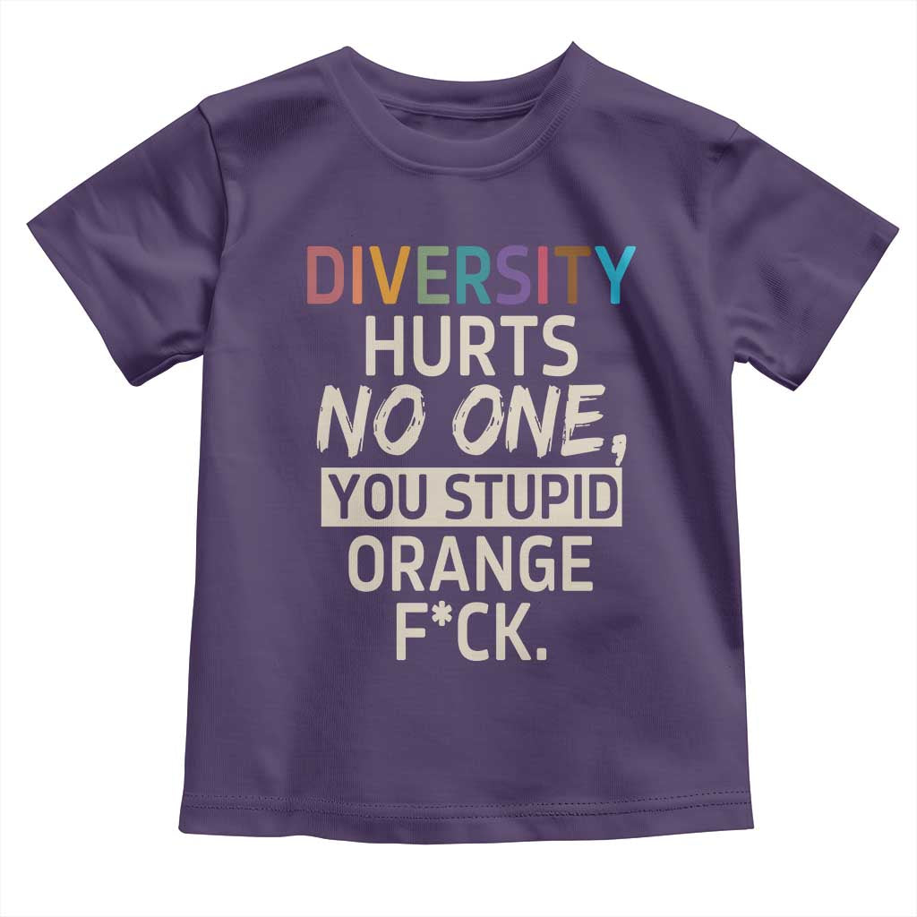 Diversity Hurts No One Toddler T Shirt Equality and Inclusion Bold Statement - Wonder Print Shop
